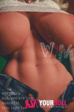 WM Dolls  Nonie  89cm  Sカップ #336　小麦肌 超 乳 ラブドール 上半身 トルソー - 画像 (11)