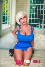 WM Dolls Alda 155cm  Lカップ  #336  ブラウン肌　ニプルファック可能 ラブ人形 - 画像 (7)