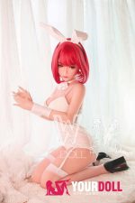 WM Dolls  頼世  140cm  Dカップ  #153 ノーマル肌  赤い髪姫 ラブドール - 画像 (4)