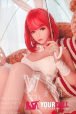 WM Dolls  頼世  140cm  Dカップ  #153 ノーマル肌  赤い髪姫 ラブドール