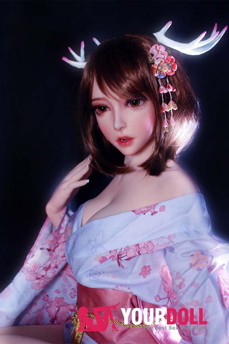 ElsaBabe Mizuki HB030 150cm ピンク肌 フルシリコン製 巫女 BJD風 ラブ人形 - 画像 (1)