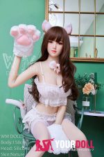 WM Dolls  絵理沙158cm  Dカップ  #3 ノーマル肌 シリコンヘッド +TPEボディ ラブ人形 - 画像 (12)