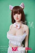 WM Dolls  絵理沙158cm  Dカップ  #3 ノーマル肌 シリコンヘッド +TPEボディ ラブ人形 - 画像 (5)