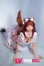 ElsaBabe Yuki ZHB001 150cm ピンク肌  フルシリコン製 猫娘 ラブドール - 画像 (9)