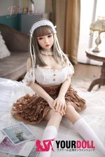 FJDOLL  Xiaoling 158cm Dカップ  シリコンヘッド＋TPEボディ  アマチュア ラブドール - 画像 (4)