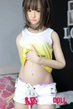 Momo 楓 H027-B 132cm  Aカップ  ノーマル肌  顎機能付き 人気ロリ かわいい 妊娠腹 最新 ラブドール販売 - 画像 (2)