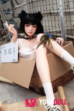 Bezlya Doll  風鈴 149cm  良乳  シリコンヘッド＋TPEボディ 可愛い猫系セックス人形 - 画像 (3)