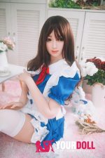 Bezlya Doll 蝶豆 155cm  良乳 シリコンヘッド＋TPEボディ 可愛いメイド服ラブドール - 画像 (12)