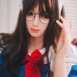 Bezlya Doll 蝶豆 155cm  良乳 シリコンヘッド＋TPEボディ 可愛いメイド服ラブドール