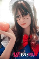 Bezlya Doll 蝶豆 155cm  良乳 シリコンヘッド＋TPEボディ 可愛いメイド服ラブドール - 画像 (3)