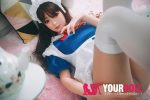 Bezlya Doll 蝶豆 155cm  良乳 シリコンヘッド＋TPEボディ 可愛いメイド服ラブドール - 画像 (17)