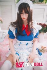 Bezlya Doll 蝶豆 155cm  良乳 シリコンヘッド＋TPEボディ 可愛いメイド服ラブドール - 画像 (14)