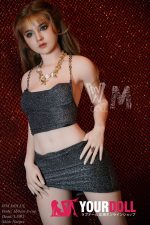 WM Dolls LS#2 160cm Aカップ シリコンヘッド+TPEボディ ノーマル肌 美人 貧乳 細腰 ラブドール - 画像 (12)