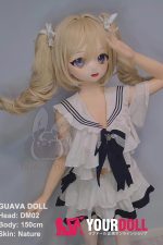 GUAVADOLL DM02 150cm Dカップ ノーマル肌 手描きメイク ビニール製のヘッド(PVC) 縦ロール 可愛い アニメドール - 画像 (5)