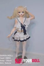 GUAVADOLL DM02 150cm Dカップ ノーマル肌 手描きメイク ビニール製のヘッド(PVC) 縦ロール 可愛い アニメドール - 画像 (6)