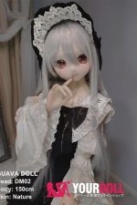 GUAVADOLL DM02 150cm Dカップ ノーマル肌 デカールメイク ビニール製のヘッド(PVC) お嬢様 綺麗 ラブドール