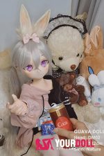 GUAVADOLL DM02 132cm AAカップ ノーマル肌 手描きメイク ビニール製のヘッド 愛嬌 癒し系 アニメドール - 画像 (4)