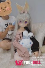 GUAVADOLL DM02 132cm AAカップ ノーマル肌 手描きメイク ビニール製のヘッド 愛嬌 癒し系 アニメドール - 画像 (5)