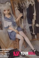 GUAVADOLL DM02 150cm Dカップ ノーマル肌 手描きメイク ビニール製のヘッド キュート アニメドール - 画像 (4)