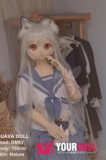 GUAVADOLL DM02 150cm Dカップ ノーマル肌 手描きメイク ビニール製のヘッド キュート アニメドール - 画像 (2)