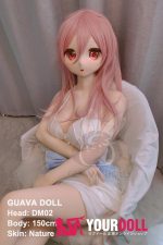 GUAVADOLL DM02 150cm Dカップ ノーマル肌 手描きメイク ビニール製のヘッド おちょぼ口 アニメドール - 画像 (3)