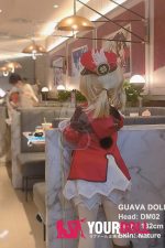 GUAVADOLL GC02 132cm AAカップ ノーマル肌 手描きメイク ビニール製のヘッド コスプレ系 無邪気 アニメドール - 画像 (6)