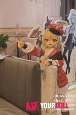 GUAVADOLL GC02 132cm AAカップ ノーマル肌 手描きメイク ビニール製のヘッド コスプレ系 無邪気 アニメドール - 画像 (5)