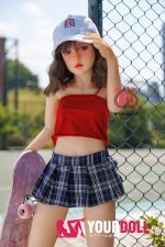 Momo 咲希 132cm  Aカップ  M025ノーマル肌  人気ロリ かわいい ロりドール - 画像 (4)