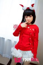 Momo 桃沢 H027-A 132cm  Aカップ  ノーマル肌 クリスマス  妊娠腹 顎機能付き  最新ラブドール - 画像 (4)