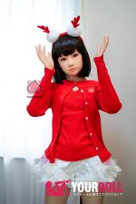 Momo 桃沢 H027-A 132cm  Aカップ  ノーマル肌 クリスマス  妊娠腹 顎機能付き  最新ラブドール - 画像 (13)