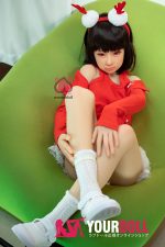 Momo 桃沢 H027-A 132cm  Aカップ  ノーマル肌 クリスマス  妊娠腹 顎機能付き  最新ラブドール - 画像 (5)