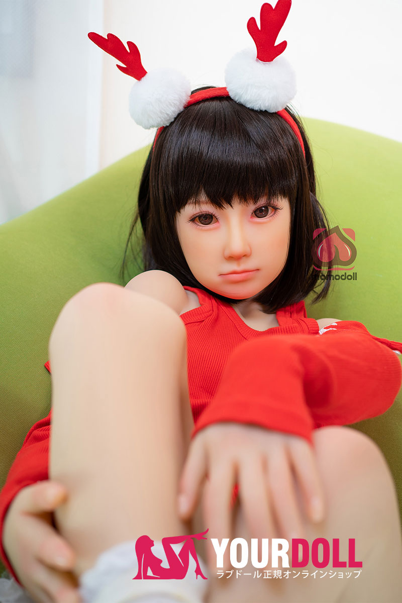 Momo 桃沢 H027-A 132cm Aカップ ノーマル肌 クリスマス 妊娠腹 顎機能付き 最新ラブドール - 画像 (1)