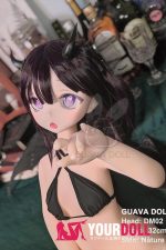 GUAVADOL Akuma DM02 132cm AAカップ ノーマル肌 手描きメイク ビニール製のヘッド サキュバス エッチ アニメドール - 画像 (7)
