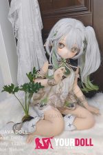 GUAVADOLL GC03 132cm AAカップ ノーマル肌 手描きメイク ビニール製のヘッド コスプレ系 愛嬌 癒し系 アニメドール - 画像 (10)