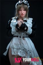 Irontech Doll  Eva S15 165cm  Gカップ  シリコン 爆乳  ブロンド メイド コスプレ系 ラブドール - 画像 (5)