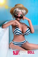 AotumeDoll  碧眼香檳 #2  155cm Hカップ フルシリコン ラブドール アニメ キャラ - 画像 (6)