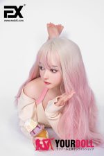 EXDOLL Ruby 155cm Aカップ Cyberfusionシリーズ pink summer  一体式 シリコンドール - 画像 (5)