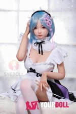 Shedoll Luoxiaoxi(洛小夕) レム 148cm  Dカップ コスプレ シリコンヘッド ボディ材質選択可 リアルドール - 画像 (9)