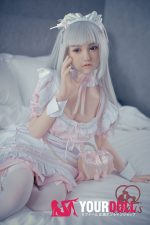QQDOLLS Kiki 158cm Dカップ ノーマル肌 シリコン 銀髪メイド ラブドール - 画像 (24)