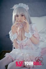 QQDOLLS Kiki 158cm Dカップ ノーマル肌 シリコン 銀髪メイド ラブドール - 画像 (5)