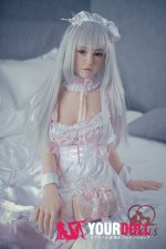 QQDOLLS Kiki 158cm Dカップ ノーマル肌 シリコン 銀髪メイド ラブドール - 画像 (23)