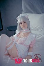 QQDOLLS Kiki 158cm Dカップ ノーマル肌 シリコン 銀髪メイド ラブドール - 画像 (8)