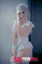 QQDOLLS Kiki 158cm Dカップ ノーマル肌 シリコン 銀髪メイド ラブドール - 画像 (19)