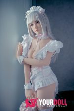 QQDOLLS Kiki 158cm Dカップ ノーマル肌 シリコン 銀髪メイド ラブドール - 画像 (21)