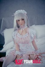 QQDOLLS Kiki 158cm Dカップ ノーマル肌 シリコン 銀髪メイド ラブドール - 画像 (9)