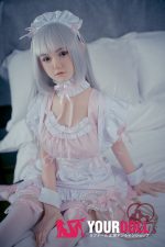 QQDOLLS Kiki 158cm Dカップ ノーマル肌 シリコン 銀髪メイド ラブドール