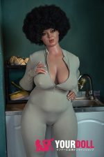Starpery Ursula 161cm Hカップ Tan肌 フルシリコン ボディ材質選択可 顎機能付き BBW 肥満 熟女 ラブドール - 画像 (2)