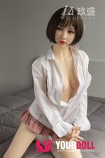JiuShengDoll   Betty #21 150cm Cカップ ノーマル肌 シリコンヘッド＋TPEボディー 制服 顎機能追加可 ラブドール - 画像 (5)