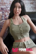 JiuShengDoll Gabriela #28  162cm Eカップ シリコンヘッド＋TPEボディ ダークブラウン肌 ラブドール 顎機能付き - 画像 (14)