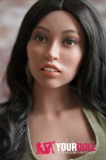 JiuShengDoll Gabriela #28  162cm Eカップ シリコンヘッド＋TPEボディ ダークブラウン肌 ラブドール 顎機能付き - 画像 (19)